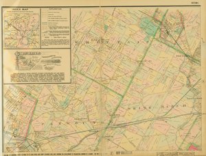 Mappa di Baist che mostra lo sviluppo della città e dei sobborghi di Filadelfia, tavola 1, 1897